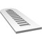 Ekena Millwork Round Top Surface Mount PVC Gable Vent: Functional, w/ 3-1/2"W x 1"P Standard Frame, 12"W x 36"H GVPRT12X3601SF - alternate 2